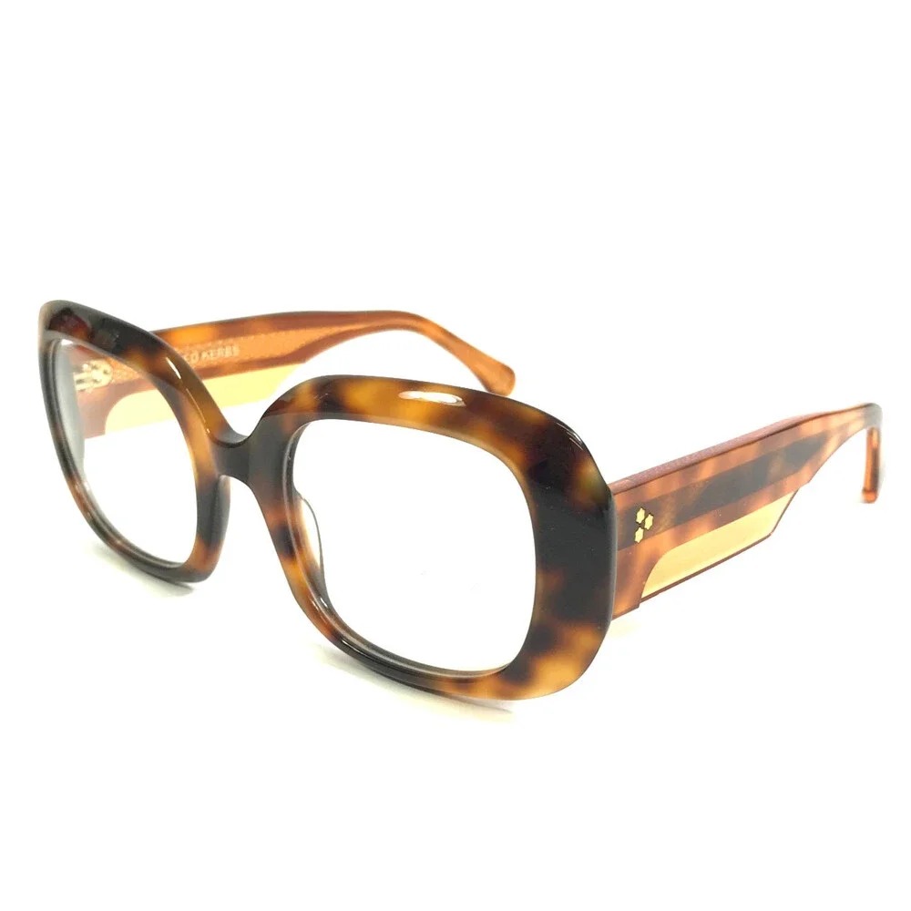 Alfred Kerbs Eyeglasses Frames MARTINA HV Havana Tortoise Clear Yellow 53-23-140